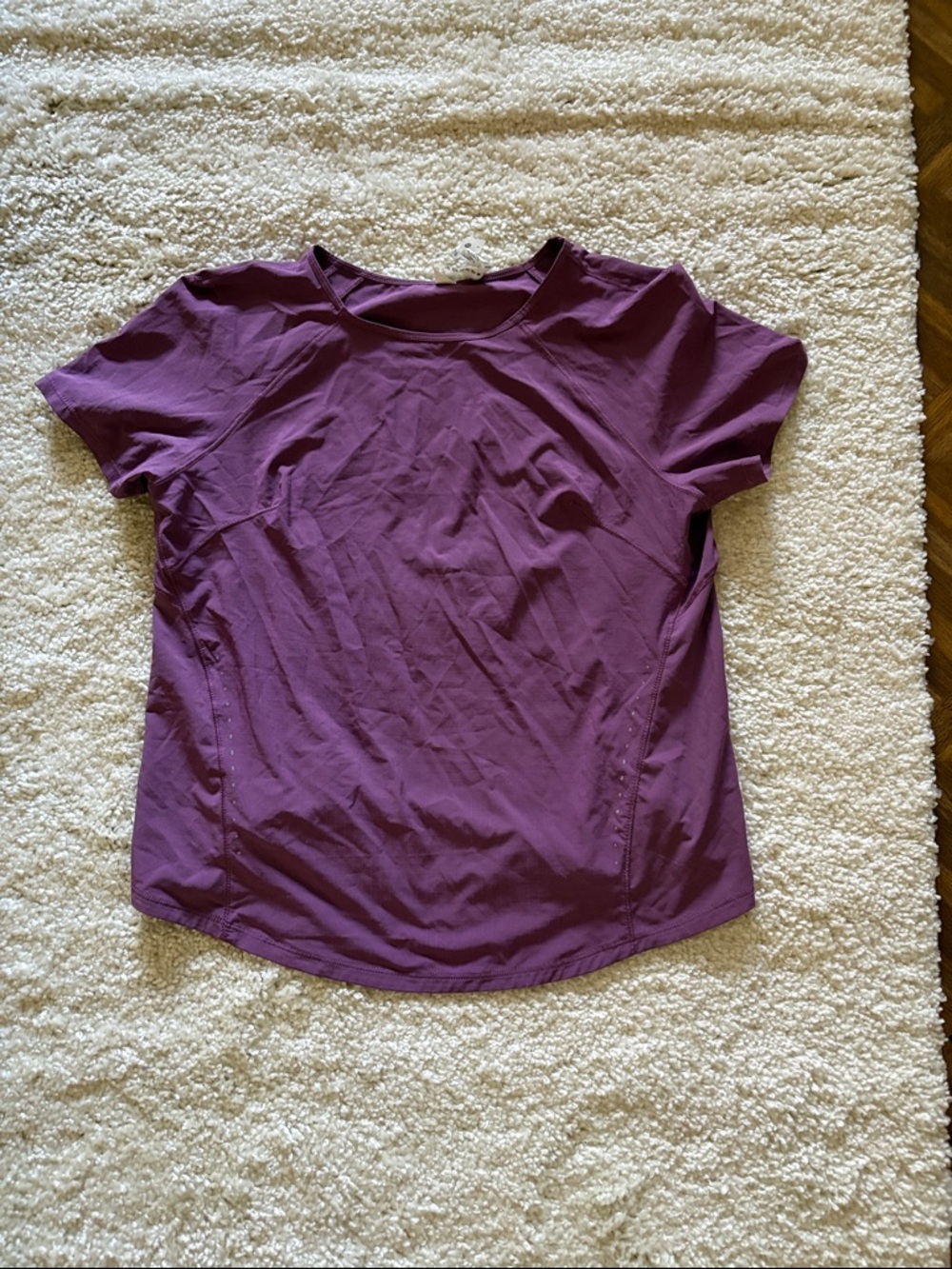 lululemon athletica Deep Plum Short Sleeve Tech Tee